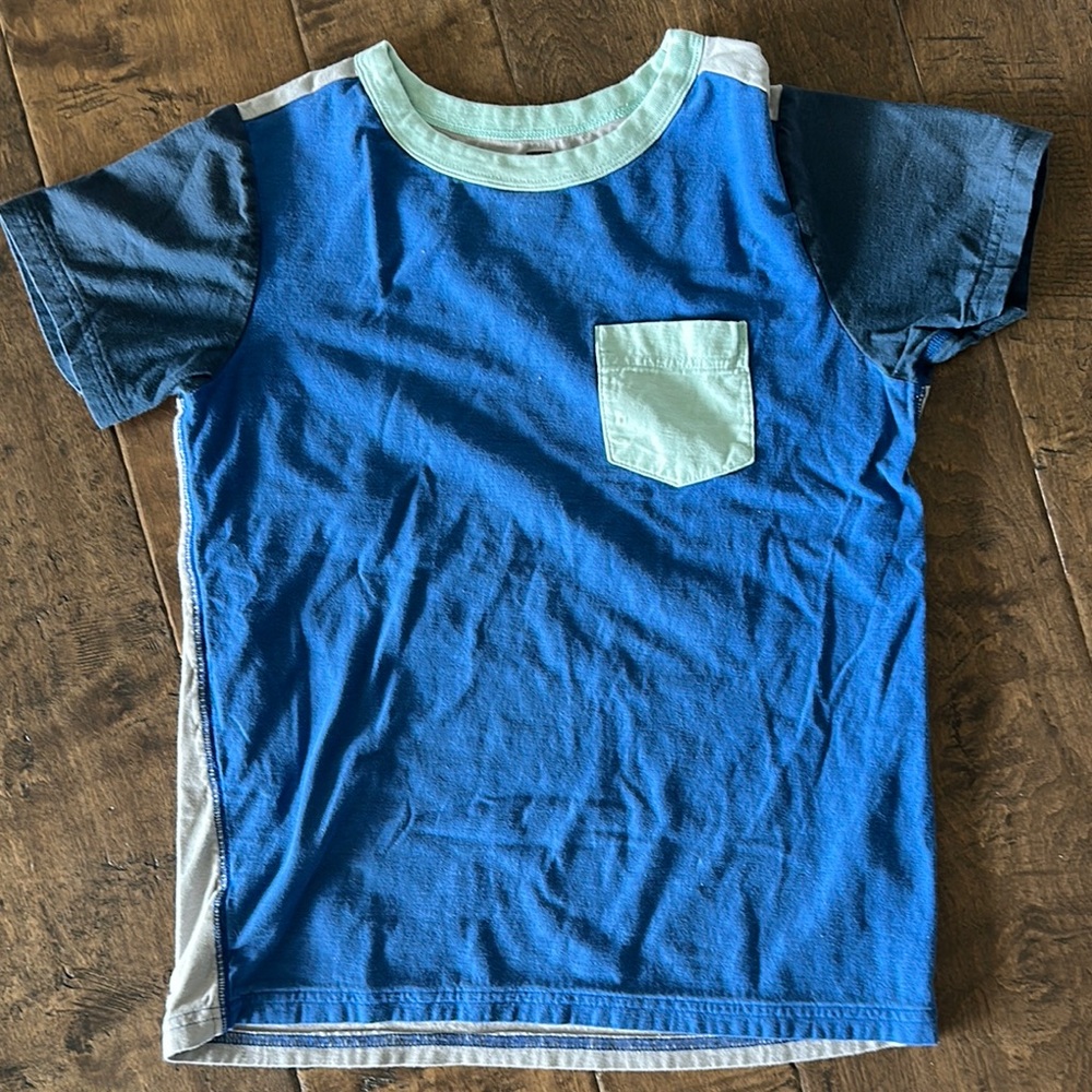 Kids Blue and teal Colorblock T-Shirt